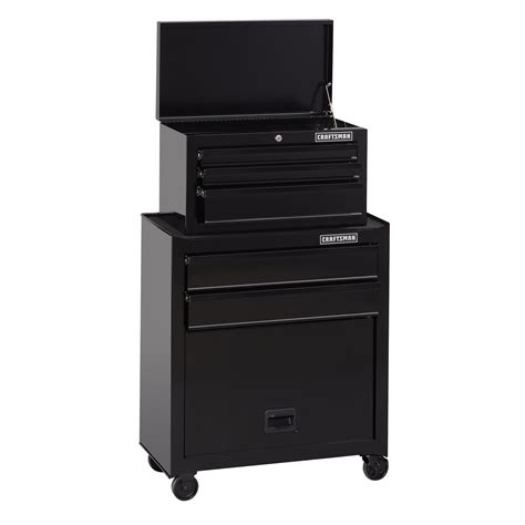 craftsman   drawer standard duty tool chest cabinet black