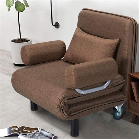 erommy convertible sofa bed sleeper chair folding  position arm chair sleeper wpillow