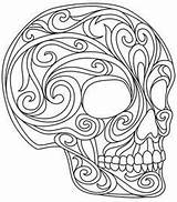 Leather Patterns Tooling Skull Stencil Coloring Pages Printable Paper Designs Pattern Embroidery Tattoo Burning Wood Colouring Books Choose Board sketch template