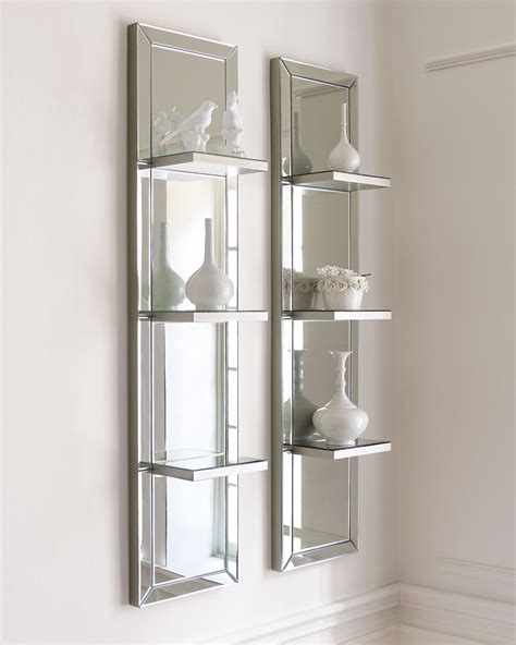 mirrored shelf wall panel neiman marcus