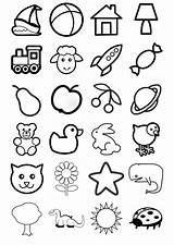 Coloring Icons Infants Para Colorear Iconos Edupics Pages Recortar Niños Kids Señalar Visitar Atividades Desenhos Choose Board sketch template
