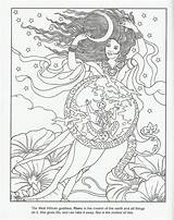 Goddess Mawa Colouring Erwachsene Adulte Mythologie Deity Ausmalen Buch Mawu Ausmalbilder Malvorlagen Challenging Afrian sketch template