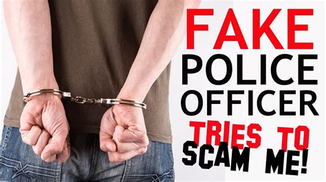 fake police officer   scam  youtube