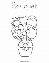 Bouquet Coloring Built California Usa sketch template
