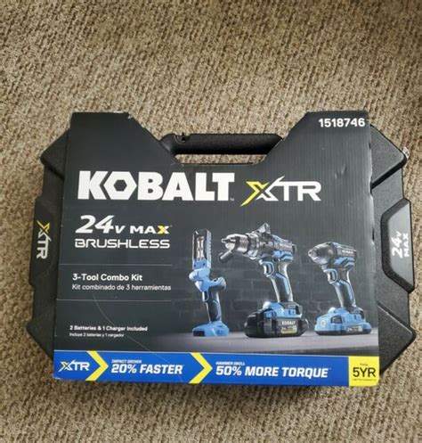 Kobalt Xtr 24v Max Brushless 3 Tool Combo Kit 1518746 Ao1039430 Ebay