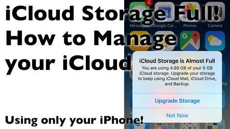 icloud storage   full   manage  icloud