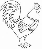 Rooster Coloring Pages Chicken Printable Kids Adults Color Year Clipart Print Roosters Drawing Colouring Baby Craft Animals Printcolorcraft Chinese Bird sketch template