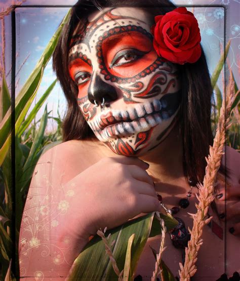 Day Of The Dead By Swchainsaw On Deviantart Sugar Skull Girl Day Of