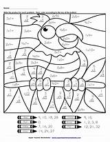 Grade 4th Drawing Worksheets Sheets Multiplication Color Getdrawings sketch template