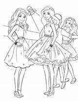 Coloring Pages Barbie School Girls Choose Board Princess Charm sketch template