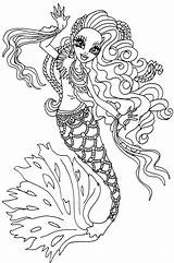 Coloring Pages Monster High Boo Sirena Von Mermaid Print Fusion Elfkena Google Color Freaky Sheets Dolls Printable Deviantart Book Save sketch template