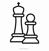 Chess Clipart Coloring Piece Pieces Logo Pages Clip Library sketch template