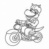 Rex Raptor Motorbike Mascot Googles sketch template