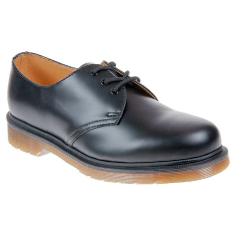 dr martens  black smooth plain welt  casual shoes humphries shoes