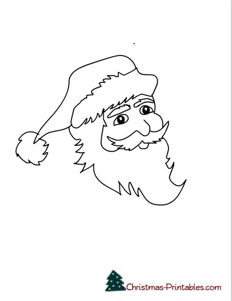 printable santa coloring pages