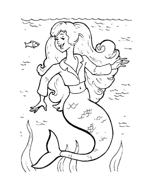 printable mermaid coloring pages  kids mermaid coloring pages