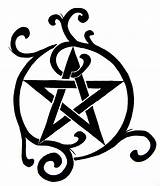 Pentagram Pentacle Wicca Clipart Tattoos Tattoo Drawing Wiccan Pentacles Swirly Pagan Deviantart Designs Cool Celtic Witch Moon Bing Little Symbols sketch template