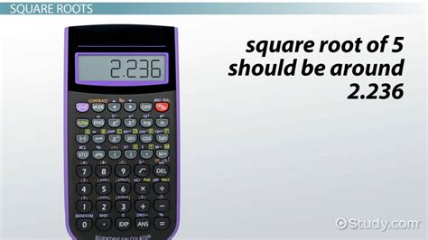 evaluating roots   scientific calculator video lesson transcript studycom