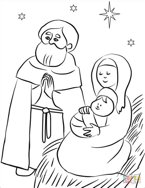 holy family coloring  super coloring