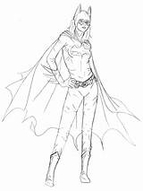 Batgirl Printables sketch template
