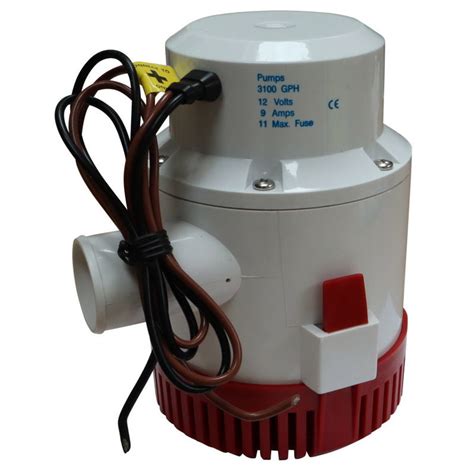 automatic bilge pump  gallons  hour  submersible boat fittings
