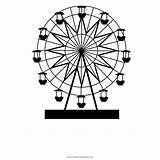 Ferris Wheel London Eye Coloring Clipart Silhouette Drawing Book Vector Transparent Clip Freepngclipart 1000 Library sketch template