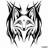 Fox Tribal Designs Cool Drawing Tattoo Draw Clipart Outline Drawings Head Logo Trail Foxy Marathon Half Tattoos Easy Cliparts Race sketch template