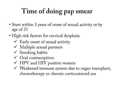 Pap Smear And Procedure