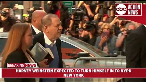 harvey weinstein turns himself in on sex crime charges in new york