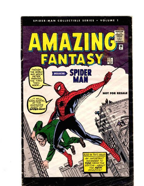 1962 Amazing Fantasy 2006 Reprint Spider Man Collectible