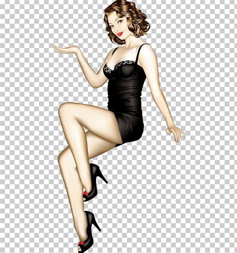 pin up girl 1950s drawing female png clipart 1950s art