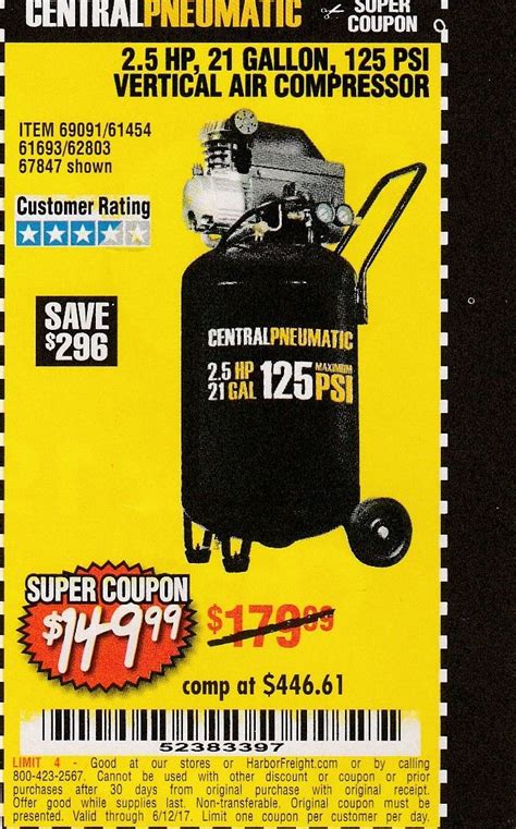 Harbor Freight Air Compressor For Sale Classifieds