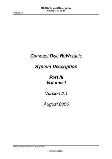 compact disc rewriteable cd rw system description orange book part iii