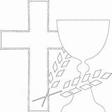 Eucharist sketch template