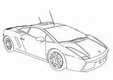 Lamborghini Outline Aventador Drawing Coloring Pages Cars Kids Getdrawings sketch template