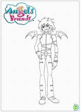 Friends Coloring Angel Pages Dinokids Angels Popular Close sketch template
