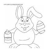Coloring Rabbits Easter Pages Book Kids Print sketch template