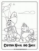 Coloring Captain Hook Pages Comments sketch template
