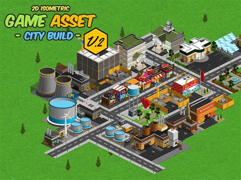 isometric game asset city build vol   yahdi romelo  dribbble