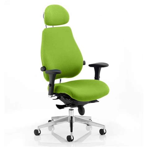 chiro  ultimate headrest office chair  myrrh green furniture