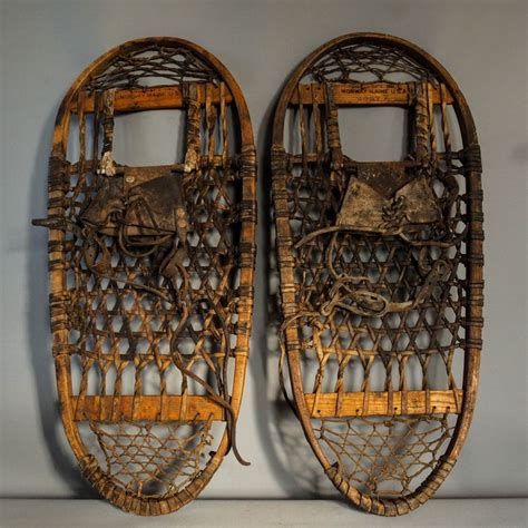 snocraft  vintage snowshoes  army wwii leather catawiki