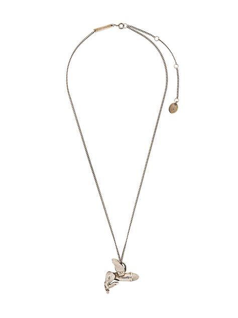 Jw Anderson Flying Penis Necklace In Metallic For Men Lyst
