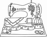 Sewing Machine Coloring Pages Embroidery Para Vintage Patterns Printable Maquina Color Drawing Getdrawings Slot Machines Coloriage Costura Redwork Couture Applique sketch template
