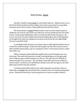 book review sample paper    book review