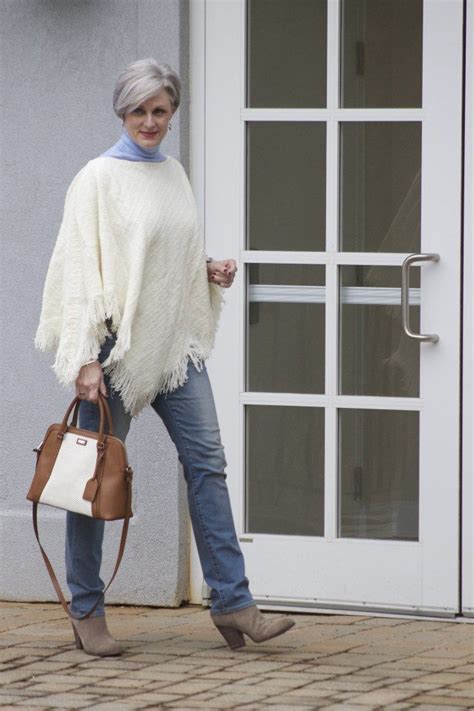 put a poncho on style at a certain age over 60 fashion