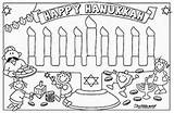 Coloring Hanukkah Pages Kids Online Print sketch template