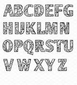 Lettering sketch template