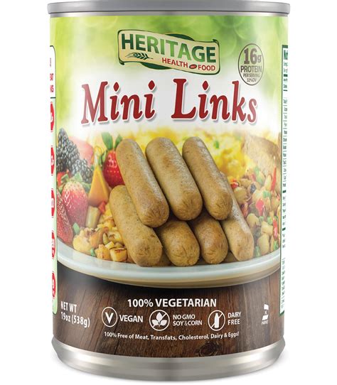 livingwell sunbelt natural foods heritage mini links food service size  oz
