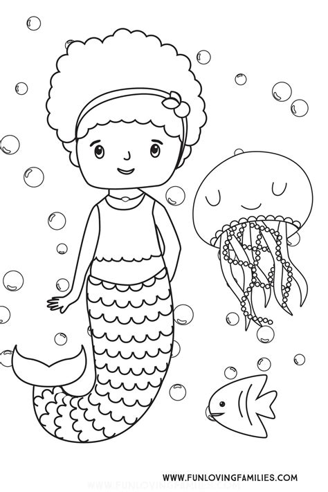 mermaid coloring pages  printables fun loving families