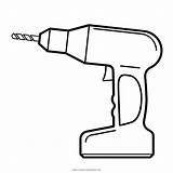 Bohrmaschine Drill Sketch sketch template